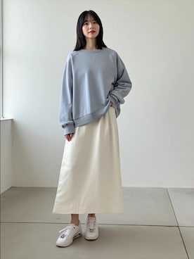 「DISCUS（ディスカス）のアイテム」を使った、MARUKAWA【Official】さん（レディース・160cm）の冬コーディネート