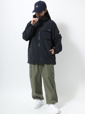 「LOGOS（ロゴス）のアイテム（ジャケット/アウター）」を使った、MARUKAWA【Official】さん（レディース・158cm）の冬コーディネート