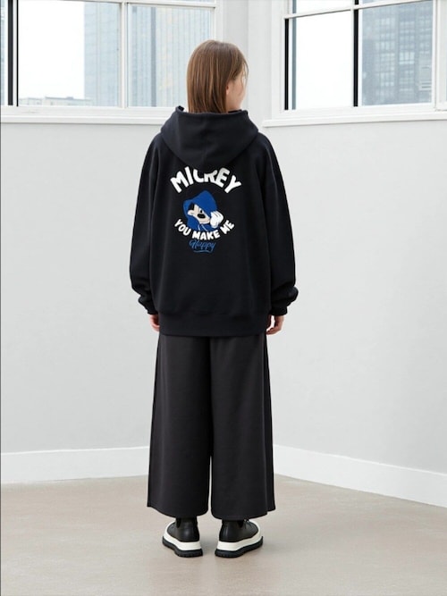 セール】2025AW Disney/ディズニー オーバーサイズ 裏起毛 ミッキー