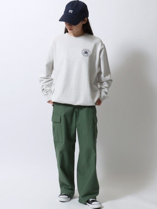 セール】CONVERSE/コンバース ワンポイントロゴ サガラ刺繍 スウェット