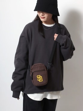 「MLB（メジャーリーグベースボール）のアイテム（バッグ）」を使った、MARUKAWA【Official】さん（レディース・158cm）の春コーディネート