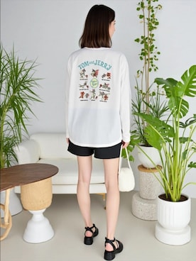 「Tom＆Jerry（トムアンドジェリー）のアイテム」を使った、MARUKAWA【Official】さん（レディース・162cm）の秋コーディネート