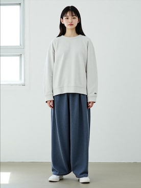 「DISCUS（ディスカス）のアイテム」を使った、MARUKAWA【Official】さん（レディース・160cm）の冬コーディネート