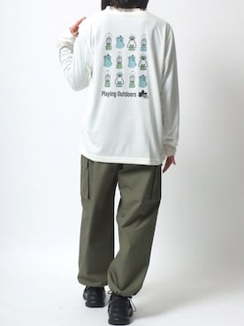 「LOGOS park（ロゴスパーク）のアイテム」を使った、MARUKAWA【Official】さん（レディース・158cm）の春コーディネート