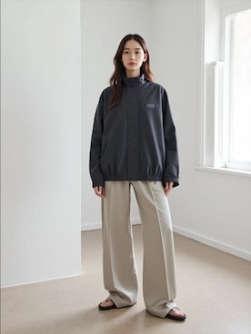 「アイテム（ナイロンジャケット）」を使った、MARUKAWA【Official】さん（レディース・160cm）の秋コーディネート