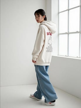 「アイテム（パーカー）」を使った、MARUKAWA【Official】さん（レディース・160cm）の冬コーディネート