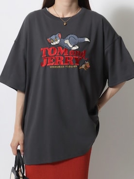 「Tom＆Jerry（トムアンドジェリー）のアイテム」を使った、MARUKAWA【Official】さん（レディース・158cm）の夏コーディネート