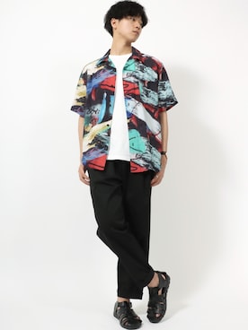 「Jungle Storm（ジャングルストーム）のアイテム（パンツ）」を使った、MARUKAWA【Official】さん（メンズ・180cm）の夏コーディネート