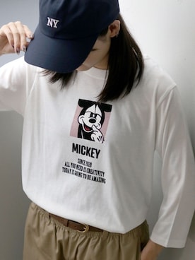 「7分袖Ｔシャツ」｜MARUKAWA【Official】さん（レディース・158cm）の夏コーディネート