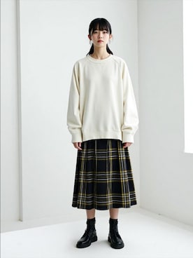 「アイテム（スウェット）」を使った、MARUKAWA【Official】さん（レディース・162cm）の冬コーディネート