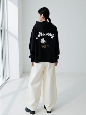 「アイテム（パーカー）」を使った、MARUKAWA【Official】さん（レディース・160cm）の秋コーディネート