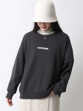 「CONVERSE（コンバース）のアイテム（スウェット）」を使った、MARUKAWA【Official】さん（レディース・158cm）の春コーディネート
