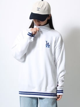 「MLB（メジャーリーグベースボール）のアイテム（スウェット）」を使った、MARUKAWA【Official】さん（レディース・163cm）の春コーディネート