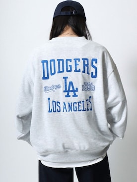「MLB（メジャーリーグベースボール）のアイテム（スウェット）」を使った、MARUKAWA【Official】さん（レディース・163cm）の冬コーディネート