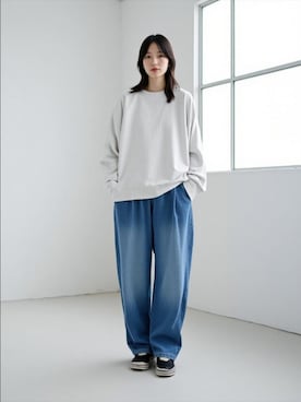 「DISCUS（ディスカス）のアイテム」を使った、MARUKAWA【Official】さん（レディース・160cm）の冬コーディネート