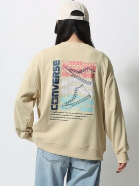 「CONVERSE（コンバース）のアイテム（スウェット）」を使った、MARUKAWA【Official】さん（レディース・158cm）の冬コーディネート