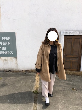 「ティアードブラウス」｜さやかさん（レディース・146cm）の春コーディネート