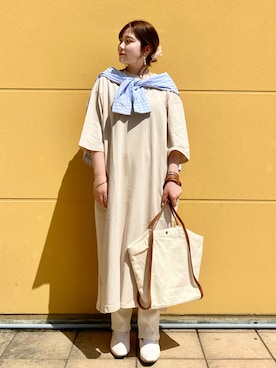 「Right-on（ライトオン）のアイテム（ワンピース/ドレス）」を使った、shellyさん（レディース・154cm）の春コーディネート