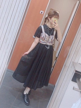 「calico（キャリコ）のアイテム」を使った、yさん（レディース・159cm）の春コーディネート