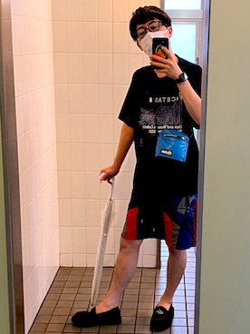 「RADIALL（ラディアル）のアイテム」を使った、YAMAYOさん（メンズ・176cm）の夏コーディネート