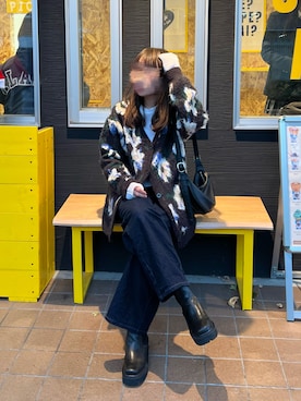 「アイテム（Tシャツ/カットソー）」を使った、M。さん（レディース・149cm）の秋コーディネート