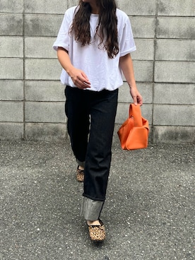 「アイテム（バレエシューズ）」を使った、M。さん（レディース・149cm）の秋コーディネート