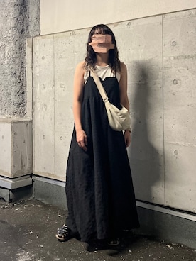 「アイテム（タンクトップ）」を使った、M。さん（レディース・149cm）の夏コーディネート