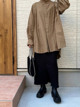 「shopnikoniko（ショップニコニコ）の2wayチェーンショルダーバッグ（ショルダーバッグ）」を使った、M。さん（レディース・149cm）の秋コーディネート