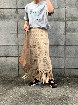 「LAKOLE（ラコレ）のアイテム」を使った、M。さん（レディース・149cm）の夏コーディネート
