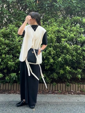 「アイテム（ローファー）」を使った、M。さん（レディース・149cm）の秋コーディネート