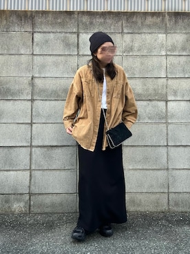 「アイテム（帽子）」を使った、M。さん（レディース・149cm）の秋コーディネート