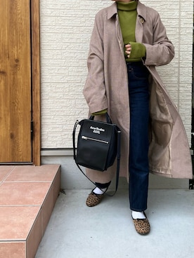 「アイテム（バレエシューズ）」を使った、M。さん（レディース・149cm）の春コーディネート