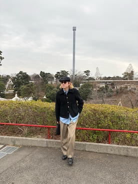 「AURALEE（オーラリー）のアイテム（パンツ）」を使った、　けいすけさん（メンズ・172cm）の春コーディネート