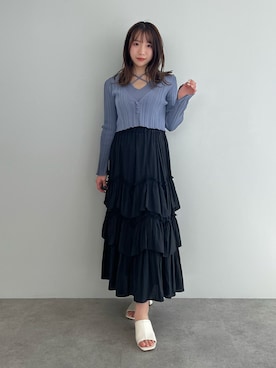「変形トップス」｜Ruiさん（レディース・153cm）の春コーディネート