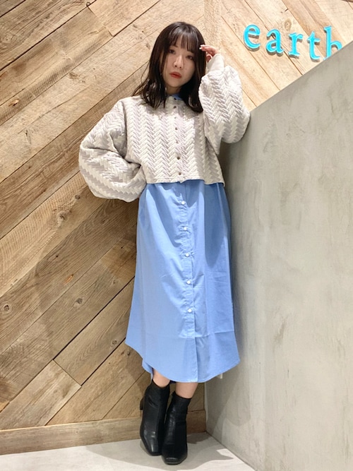 Earth Music Ecologyruiさんのワンピースを使ったコーディネート Zozotown Earth Music Ecologyruiさんのワンピースを使ったコーディネート Zozotown