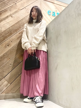 「earthstaff」｜Ruiさん（レディース・153cm）の冬コーディネート