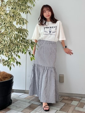 「レトロコーデ」｜Ruiさん（レディース・153cm）の夏コーディネート
