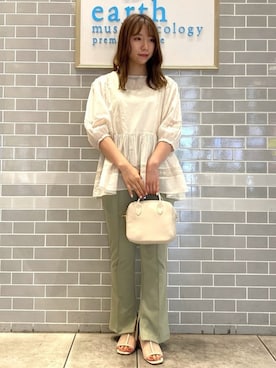 「ミントカラー」｜Ruiさん（レディース・153cm）の夏コーディネート