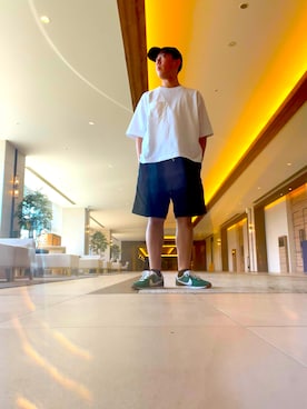 「アイテム（キャップ）」を使った、SHIINAさん（メンズ・175cm・20代）の夏コーディネート