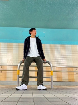 「AZUL（アズール）のアイテム（ジャケット/アウター）」を使った、SHIINAさん（メンズ・175cm）の秋コーディネート