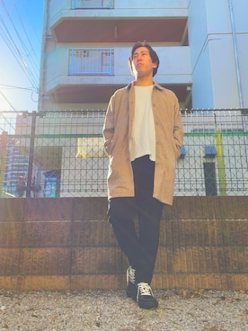 「AZUL（アズール）のアイテム（ジャケット/アウター）」を使った、SHIINAさん（メンズ・175cm）の冬コーディネート