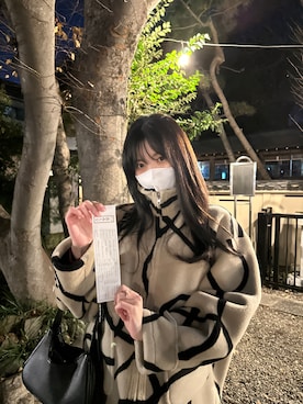 「present（プレゼント）のアイテム」を使った、KURUMIさん（レディース・165cm）の冬コーディネート