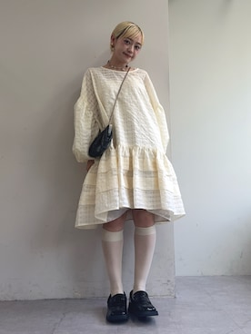 「アイテム（その他）」を使った、カフェ店長aoiさん（レディース・147cm）の夏コーディネート