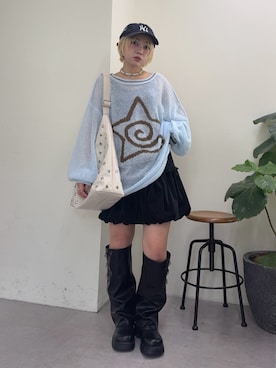 「アイテム（その他）」を使った、カフェ店長aoiさん（レディース・147cm）の秋コーディネート