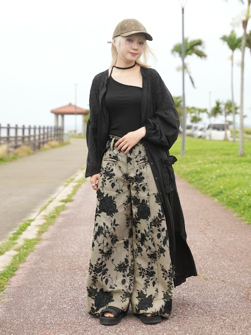 INSIDE OUT JACQUARD PANTS/インサイドアウトジャガードパンツを使った