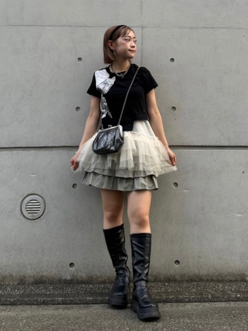 【美品】　tina jojun ティーナ　バタフライチュニック　蝶々　ビスチェ 刺繍入り ニットビスチェ TINA：JOJUN 全2色｜tnj421-0774【1】