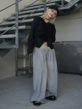 「TOGA(トーガ)のアイテム」を使った、カフェ店長aoiさん(レディース・147cm)の夏コーディネート