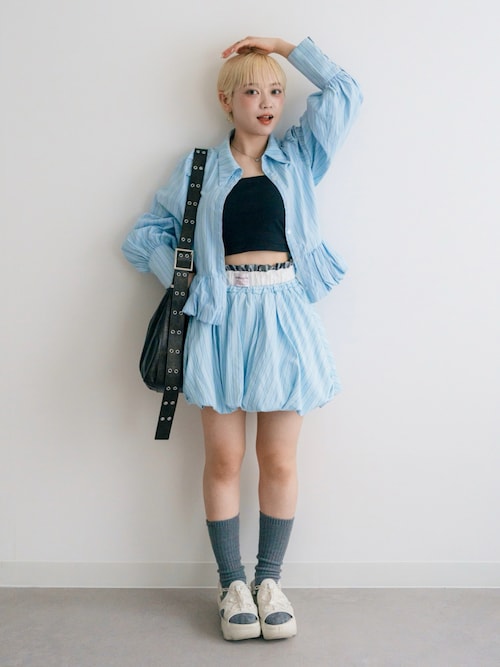monepine シャツ peplum balloon shirt monepine（モネピネ）の「peplum balloon shirt/ペプラム