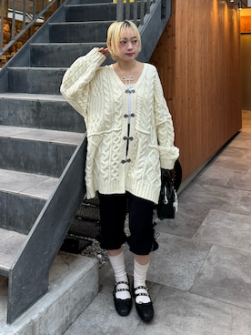 カフェ店長aoiさん（レディース・147cm）の春コーディネート