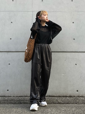 カフェ店長aoiさん（レディース・147cm）の春コーディネート